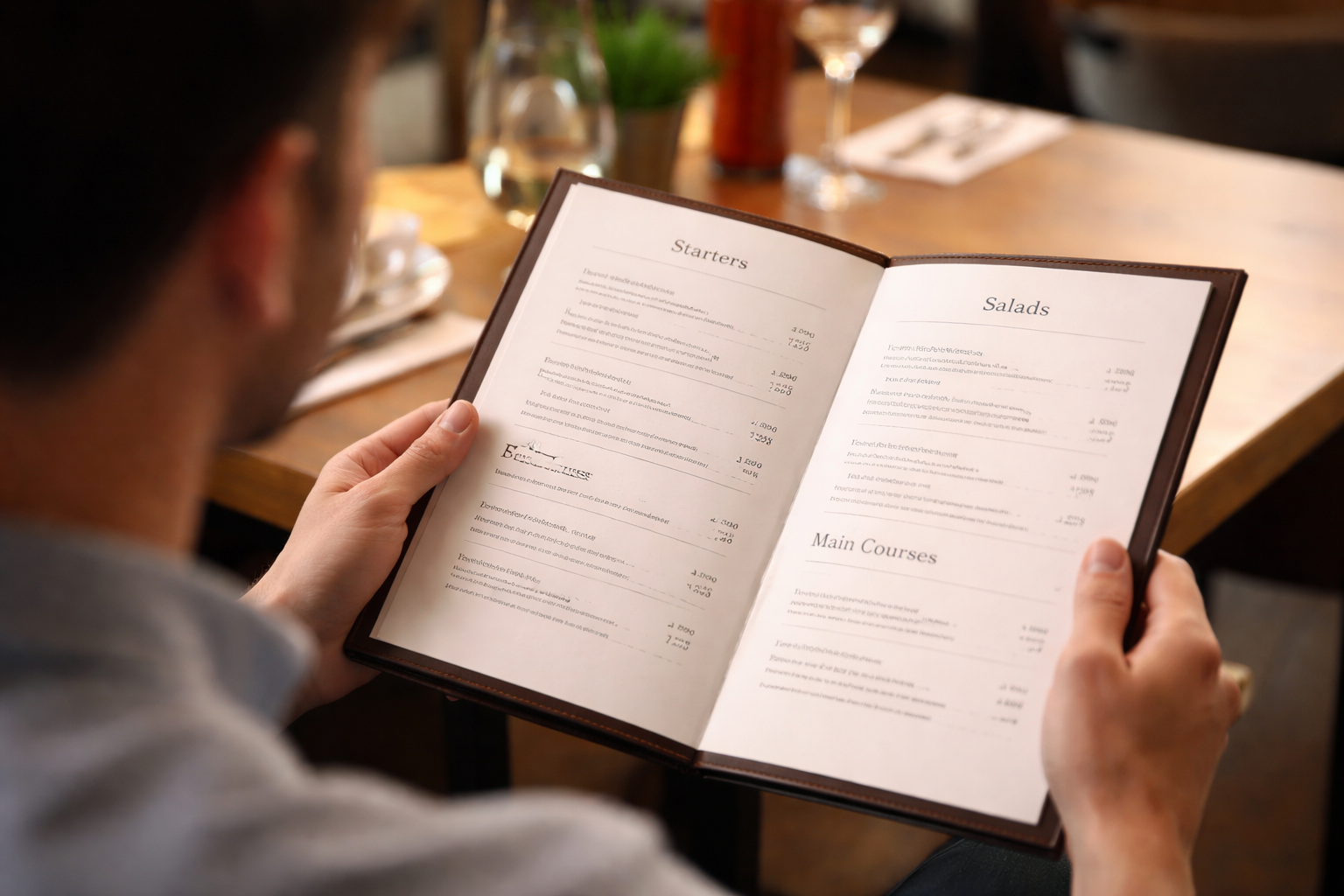 Paper menu